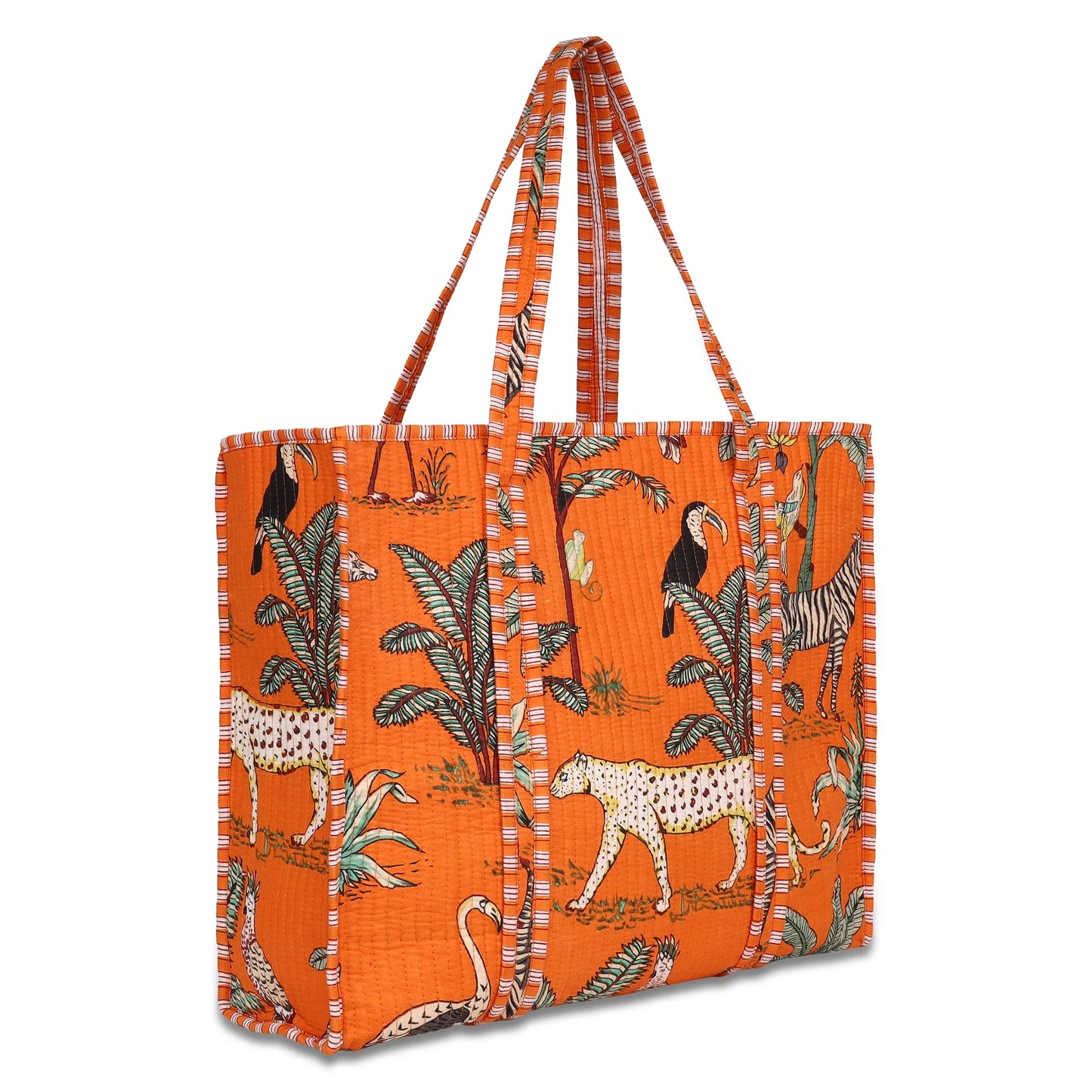 CYC Orange Jungle Tote Bag