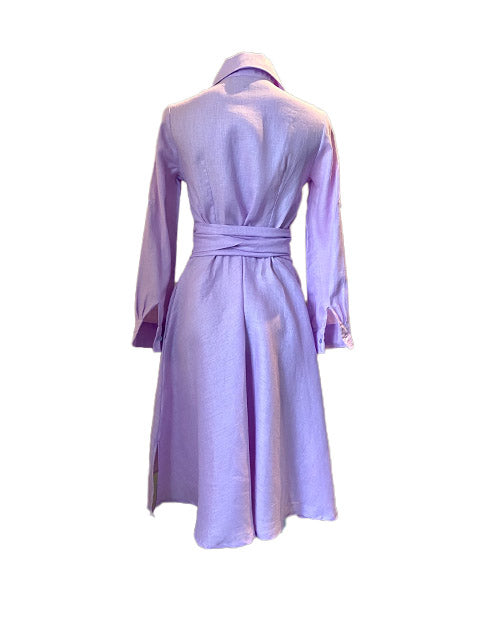 Lavender Linen Shirtwaister