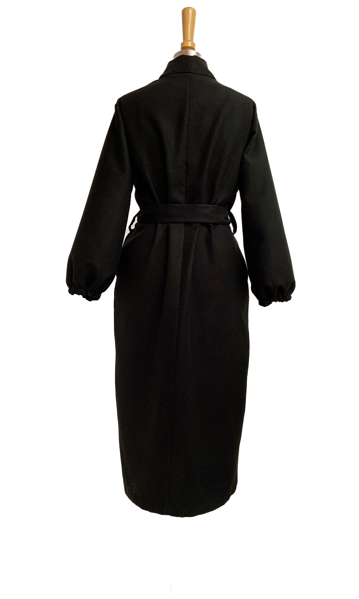 Long kimono coat with tie