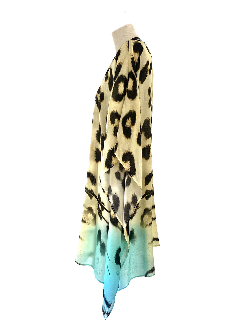 Ocelot hand beaded kaftan (short)