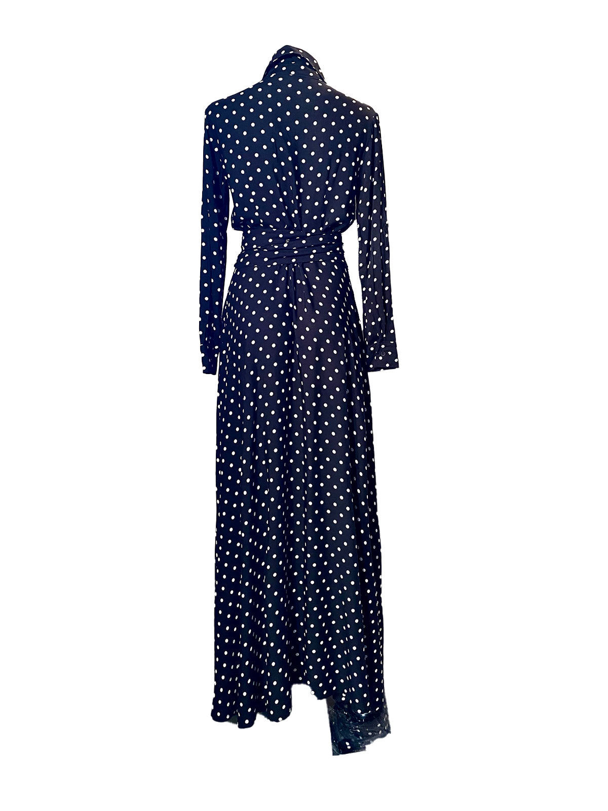 Viscose polka dot shirtwaister