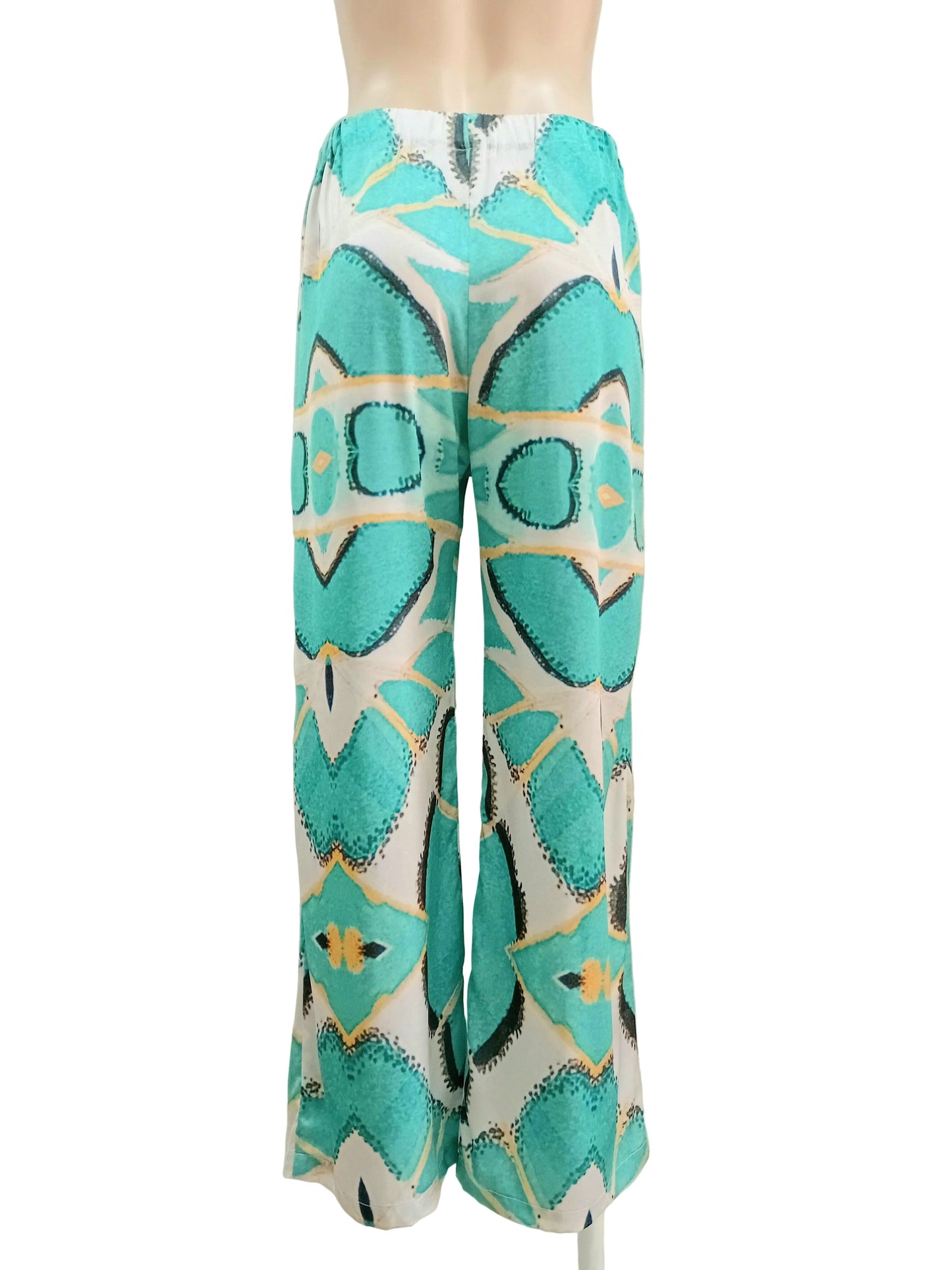 Island Paradise Satin Straight Leg Pants