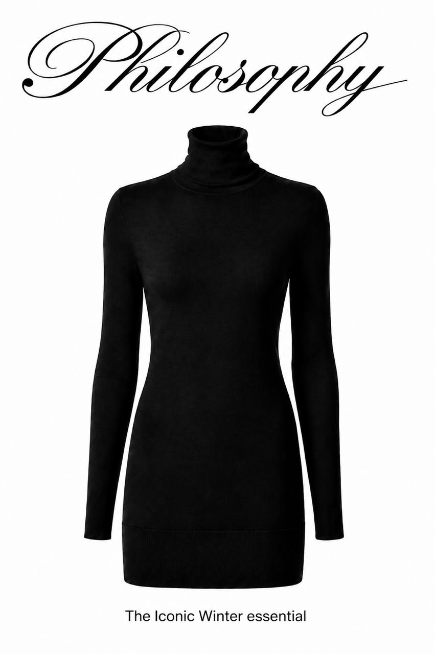 Classic Poloneck Top Ivory