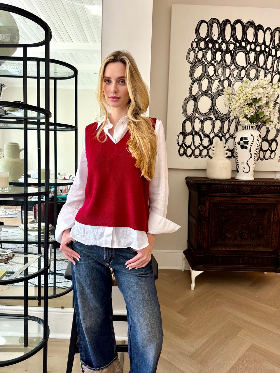 Sleeveless Jumper Knit