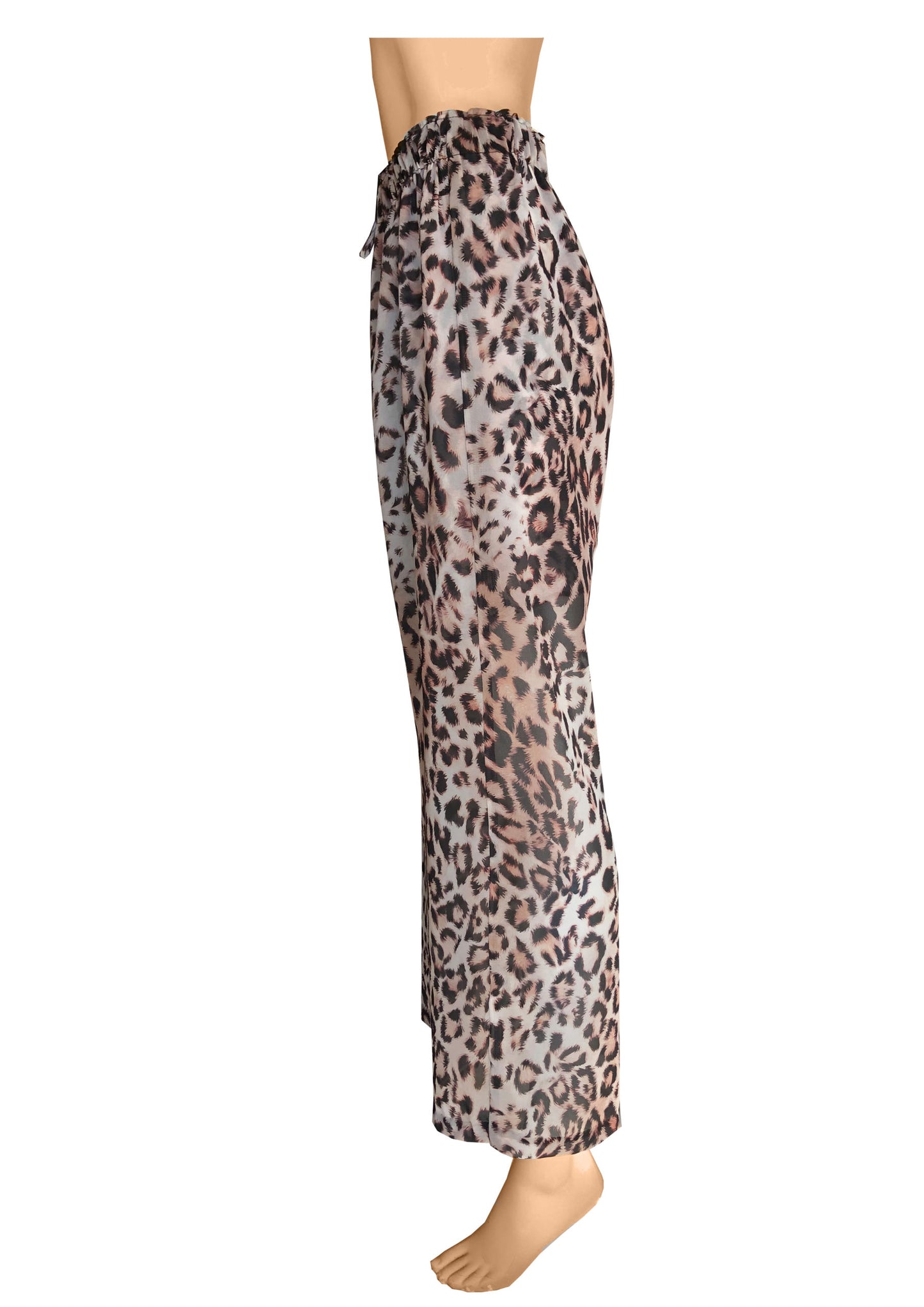 Domino Chiffon Wide Leg Pants
