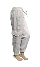 Load image into Gallery viewer, Linen Cargo Pants - Sand
