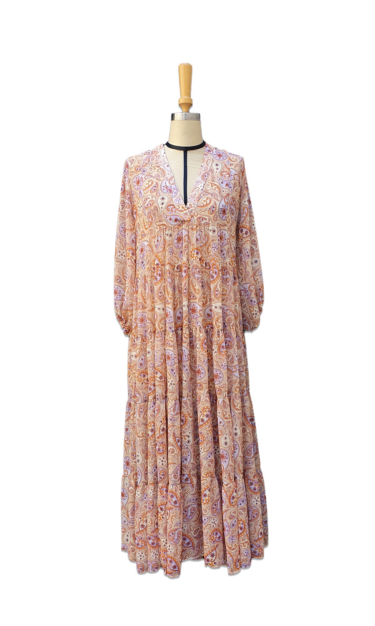 Atheni Dress Long – Pretty Paisley