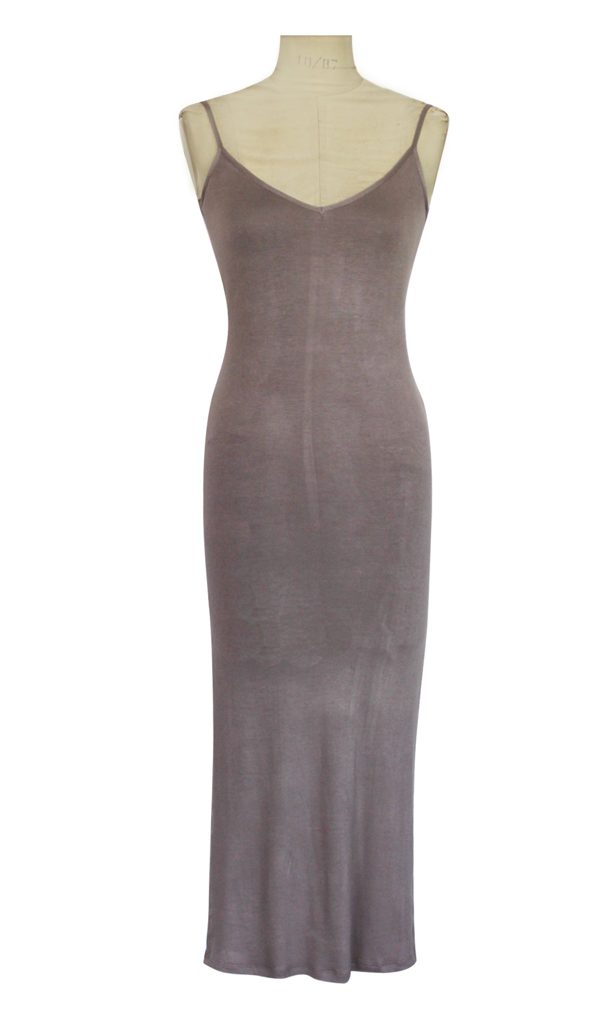 Camisole Taupe Long with Side Slits