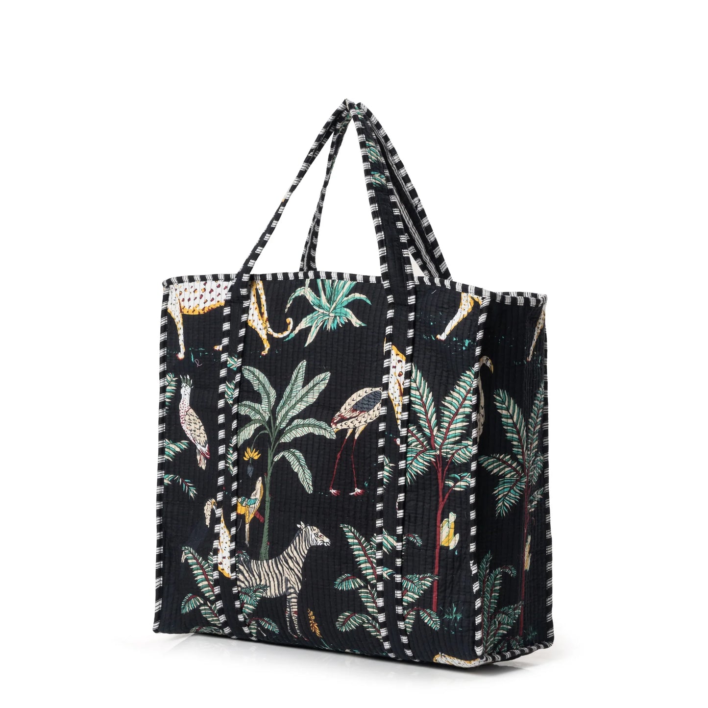CYC Black Jungle Tote Bag