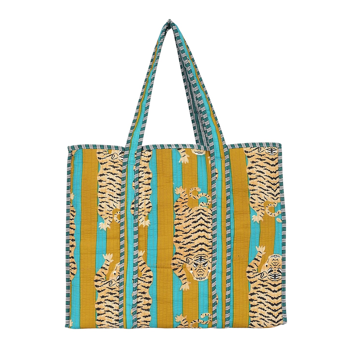 CYC Mustard Tibetan Tiger Tote Bag