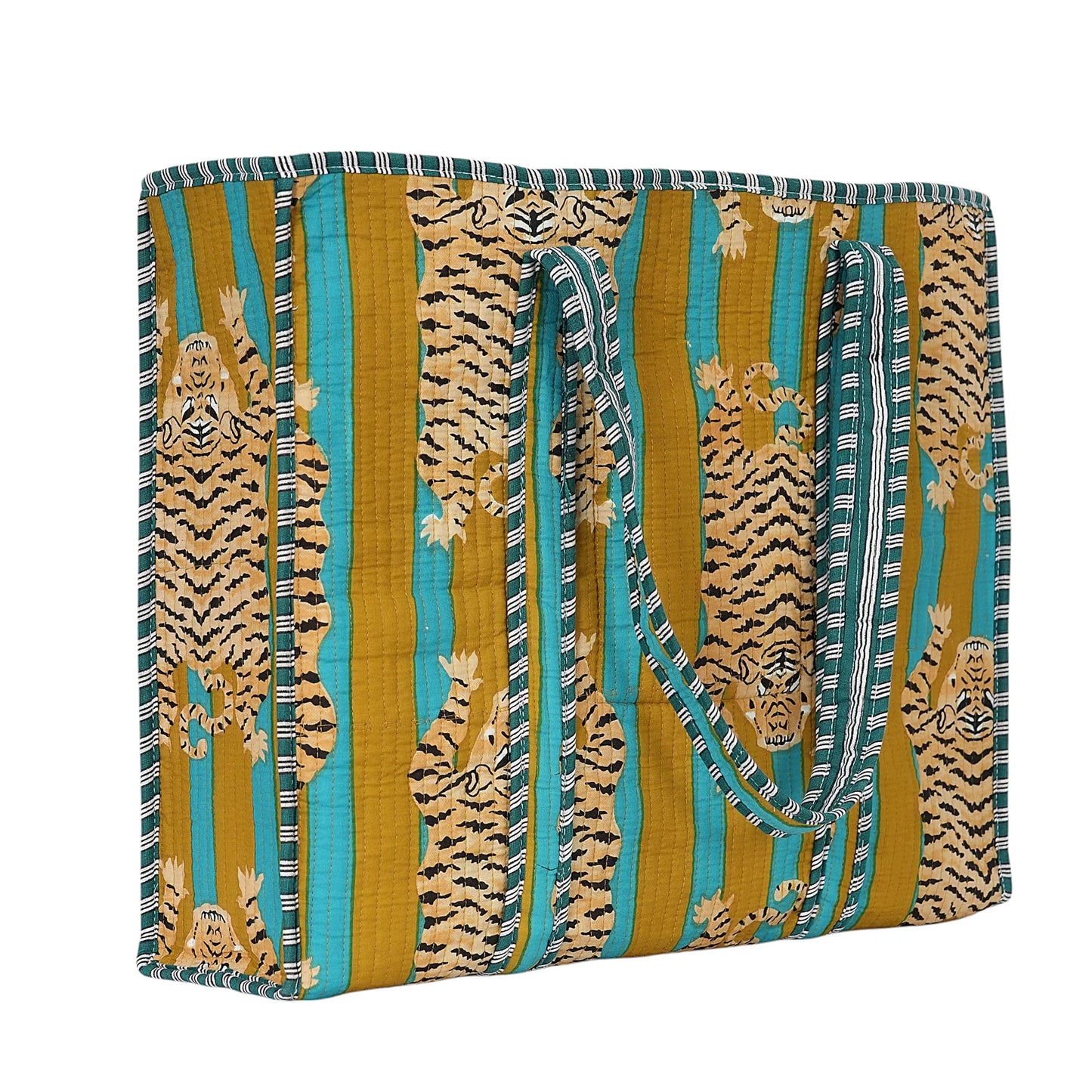 CYC Mustard Tibetan Tiger Tote Bag