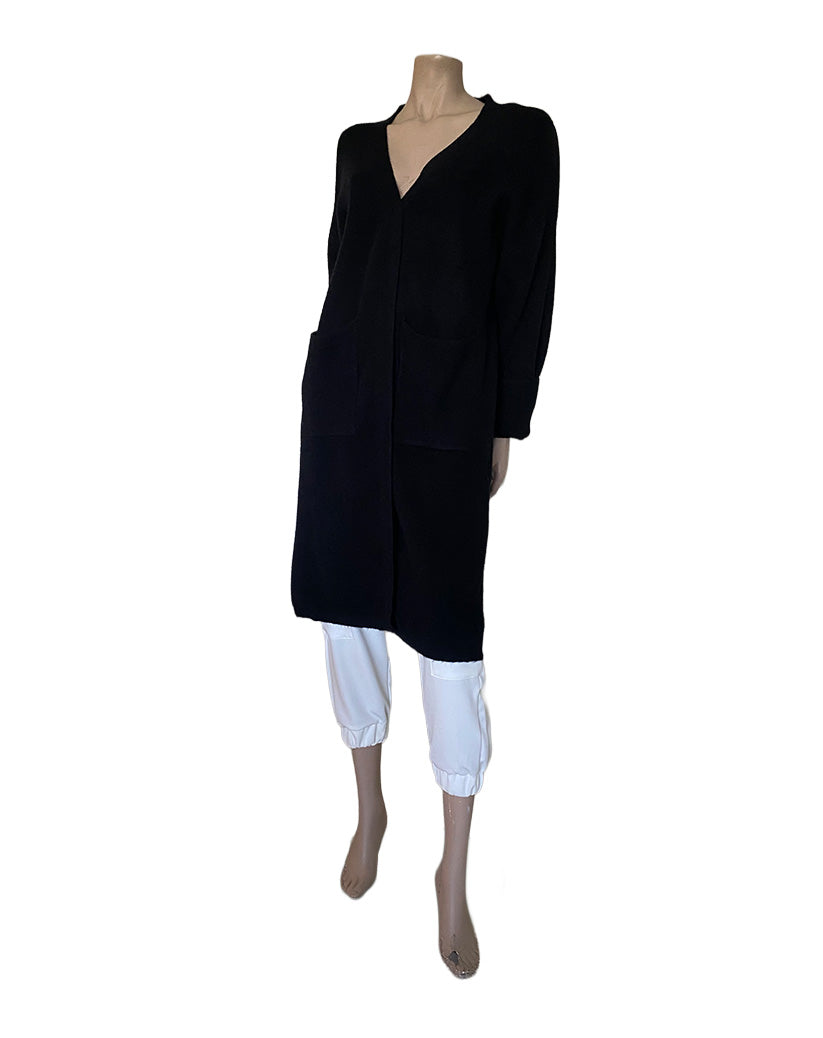 Cartagena Oversized Black 2 Pocket Cardigan