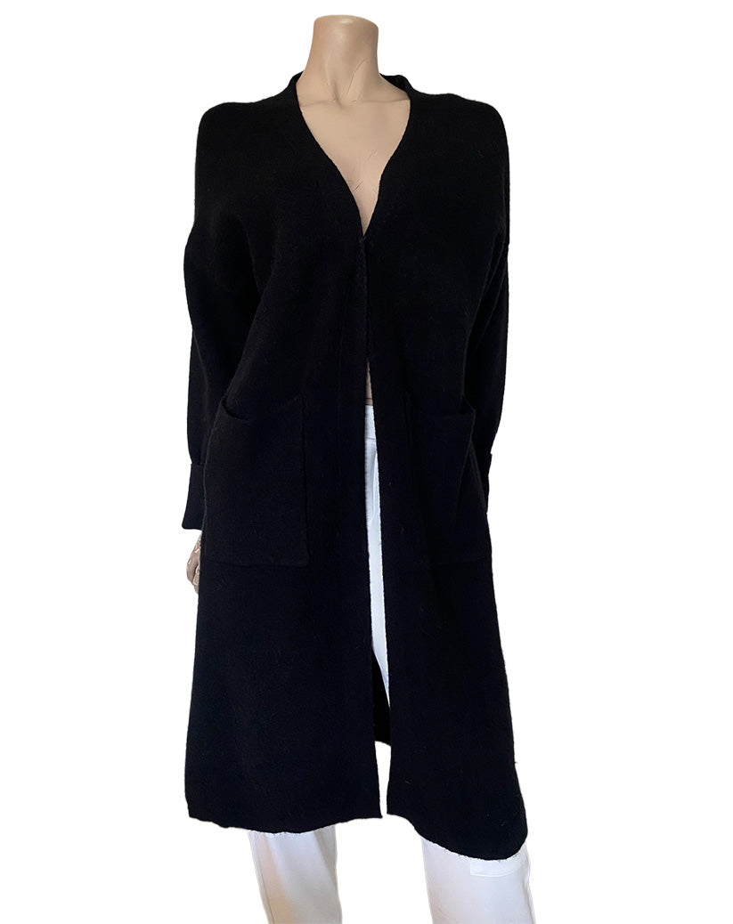Cartagena Oversized Black 2 Pocket Cardigan