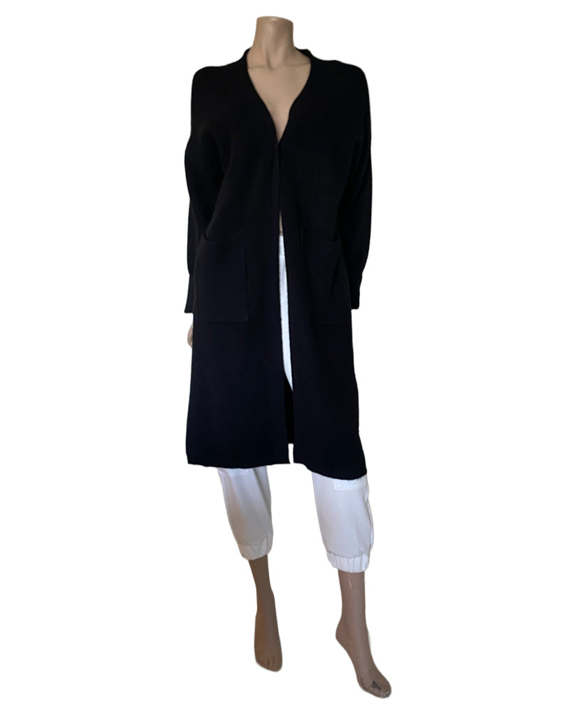 Cartagena Oversized Black 2 Pocket Cardigan