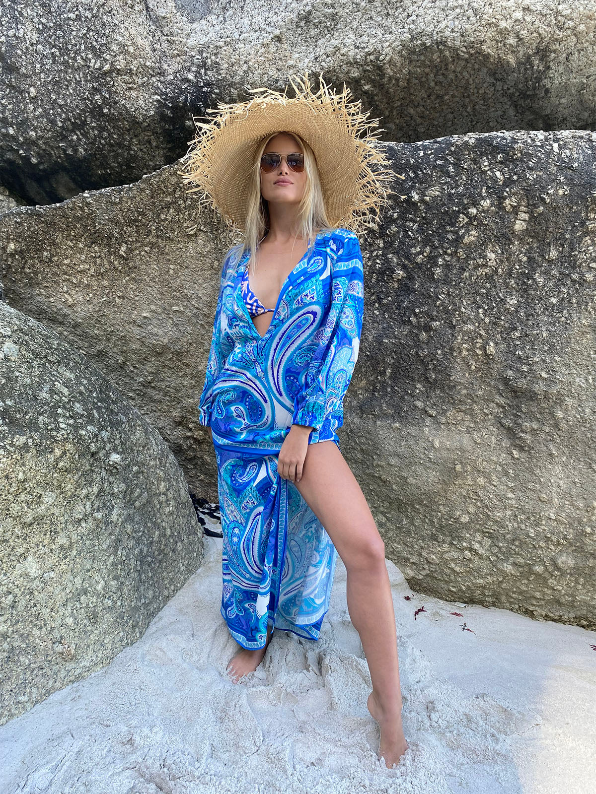 Esterel Paisley tunic dress