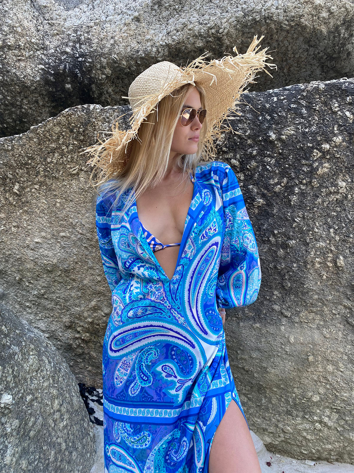 Esterel Paisley tunic dress