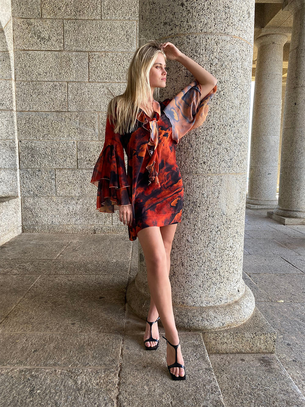 Inferno Rose Claudia Dress