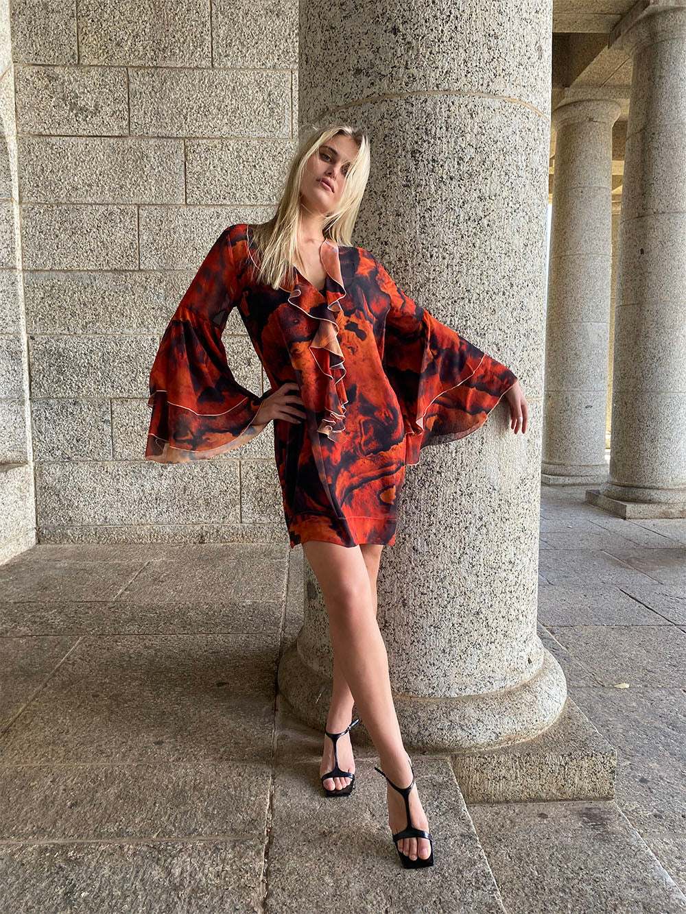 Inferno Rose Claudia Dress