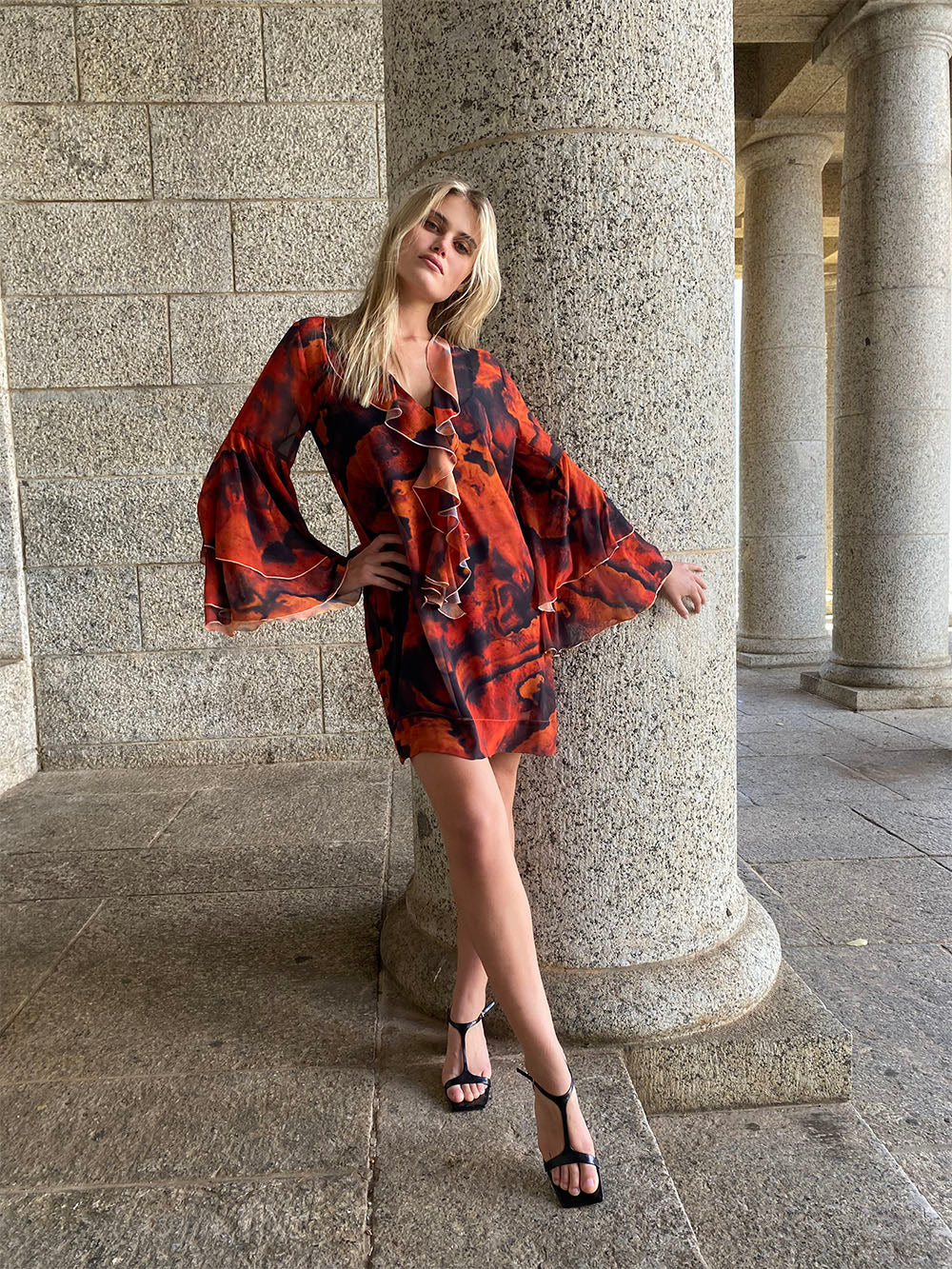 Inferno Rose Claudia Dress
