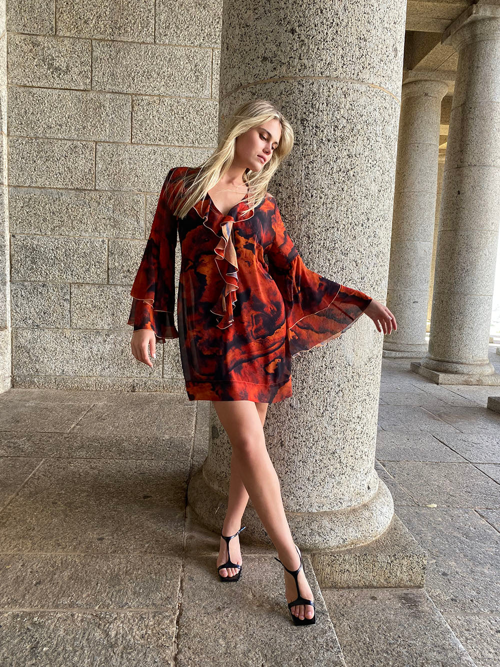 Inferno Rose Claudia Dress