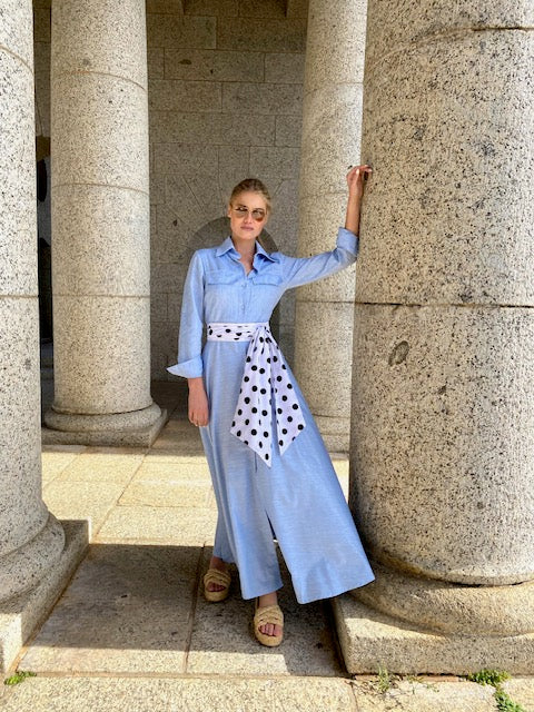 Long linen Shirtwaister