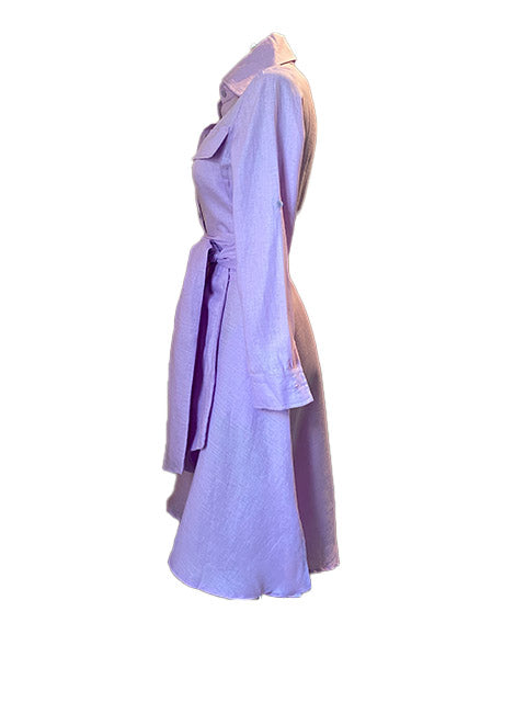Lavender Linen Shirtwaister