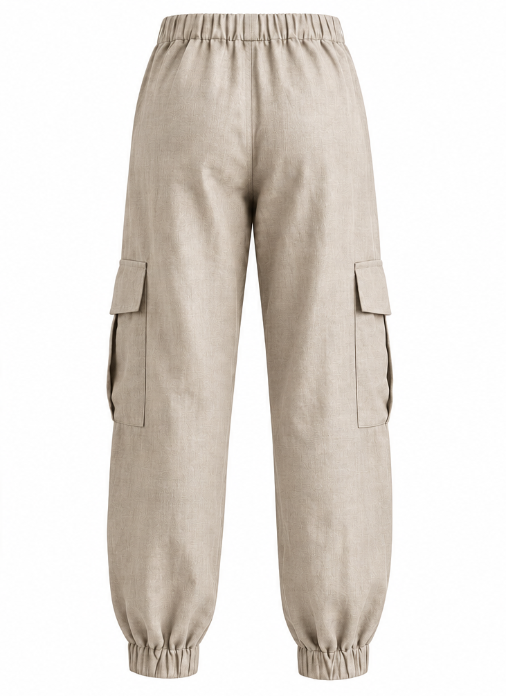Linen Cargo Pants Oatmeal
