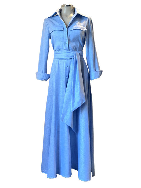 Long linen Shirtwaister