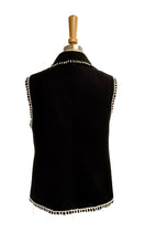 Load image into Gallery viewer, Wool Melton waistcoat with Appliqué
