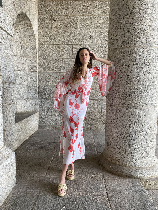 Hibiscus Print  Dress