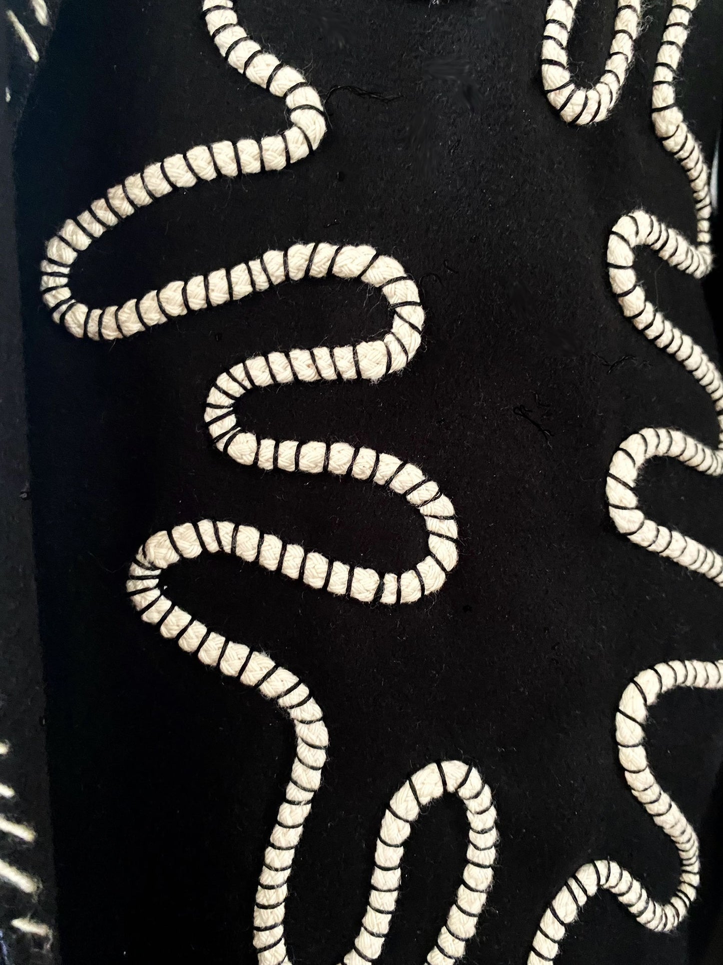 Embroidered Wool Melton waistcoat
