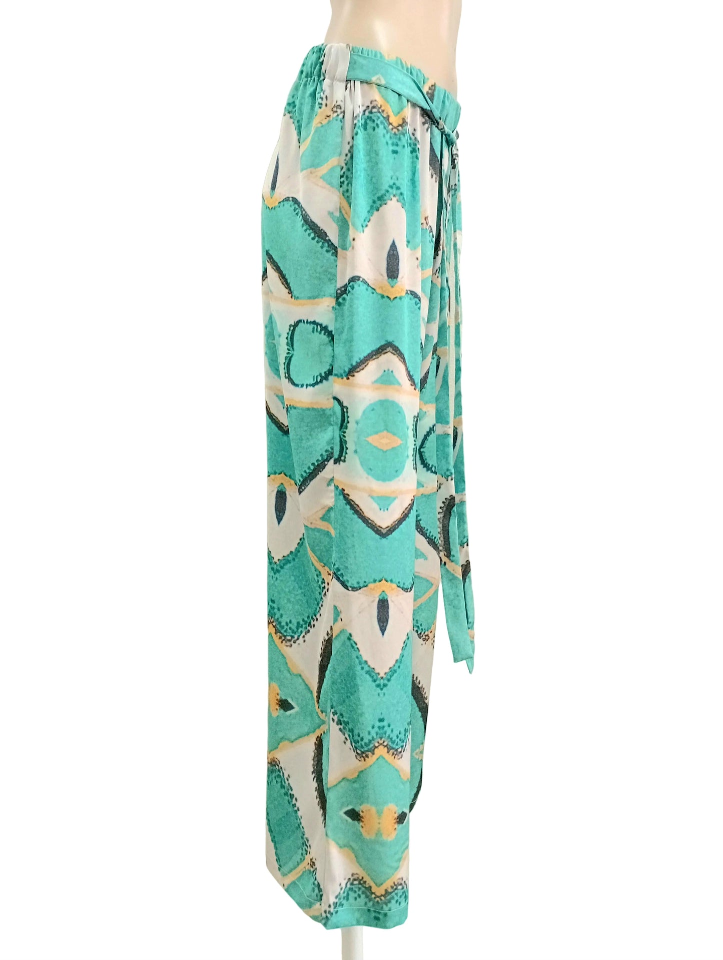 Island Paradise Satin Straight Leg Pants