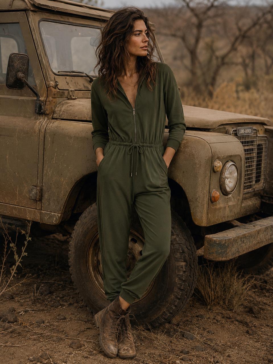 The Wanderer Jumpsuit Olive