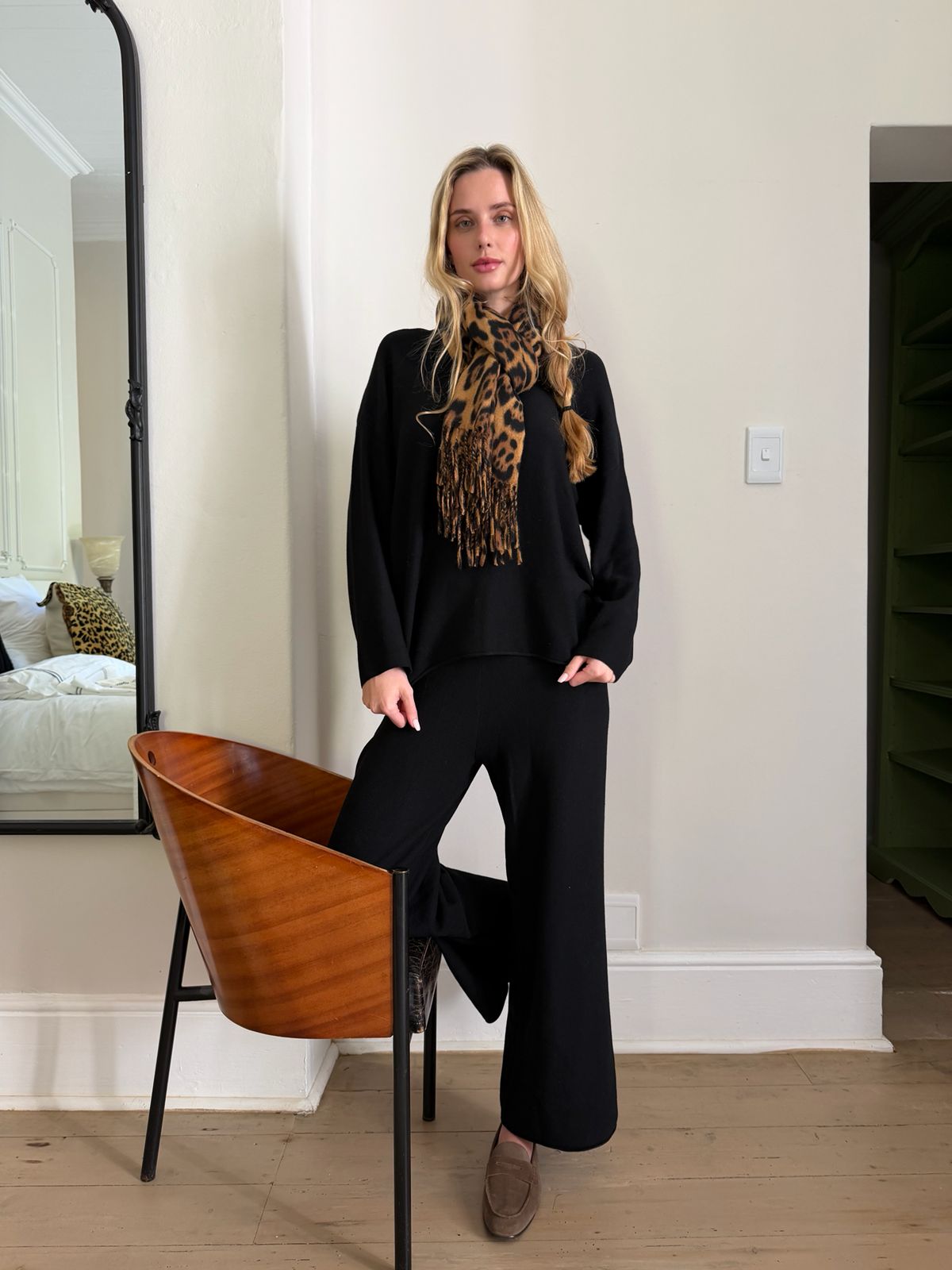 Monterey Wide Leg Pant Black
