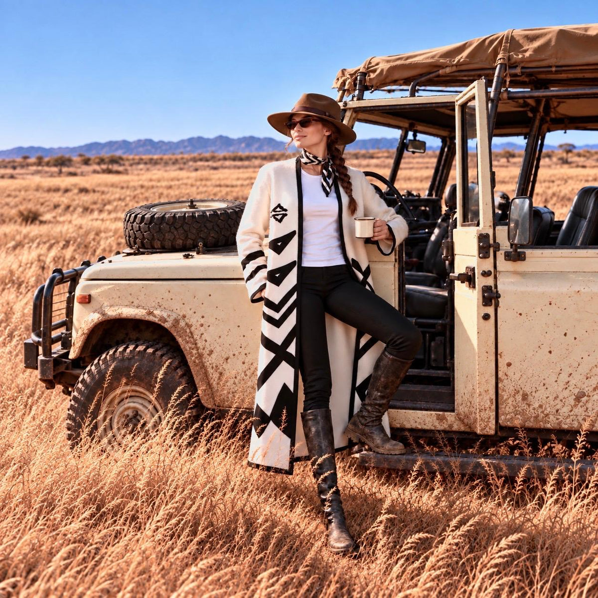 Tribal Code, Bone Jacquard Coat