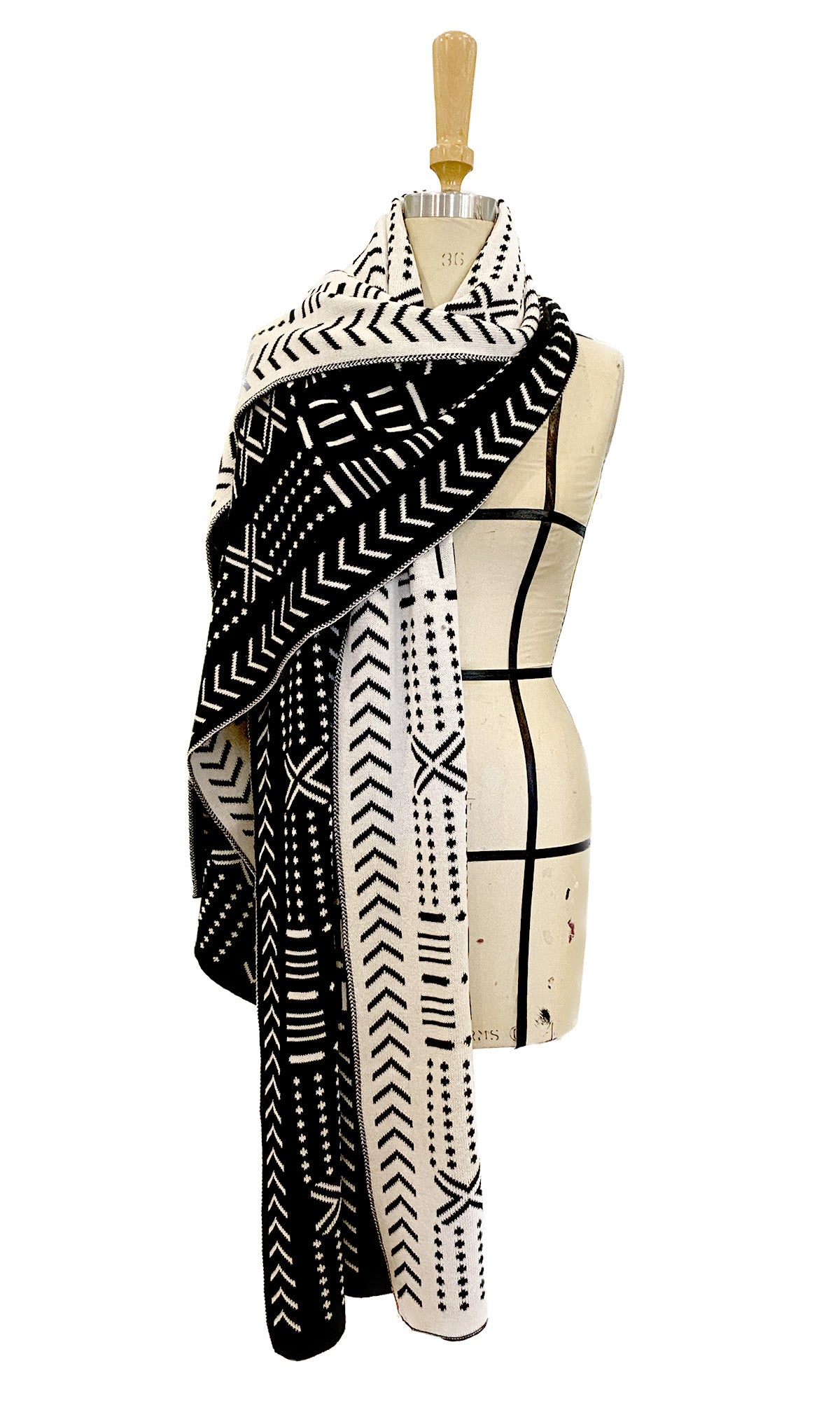 Reversible shawl