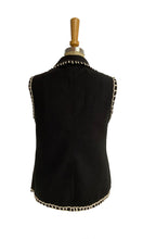 Load image into Gallery viewer, Wool Melton waistcoat with Appliqué - Red
