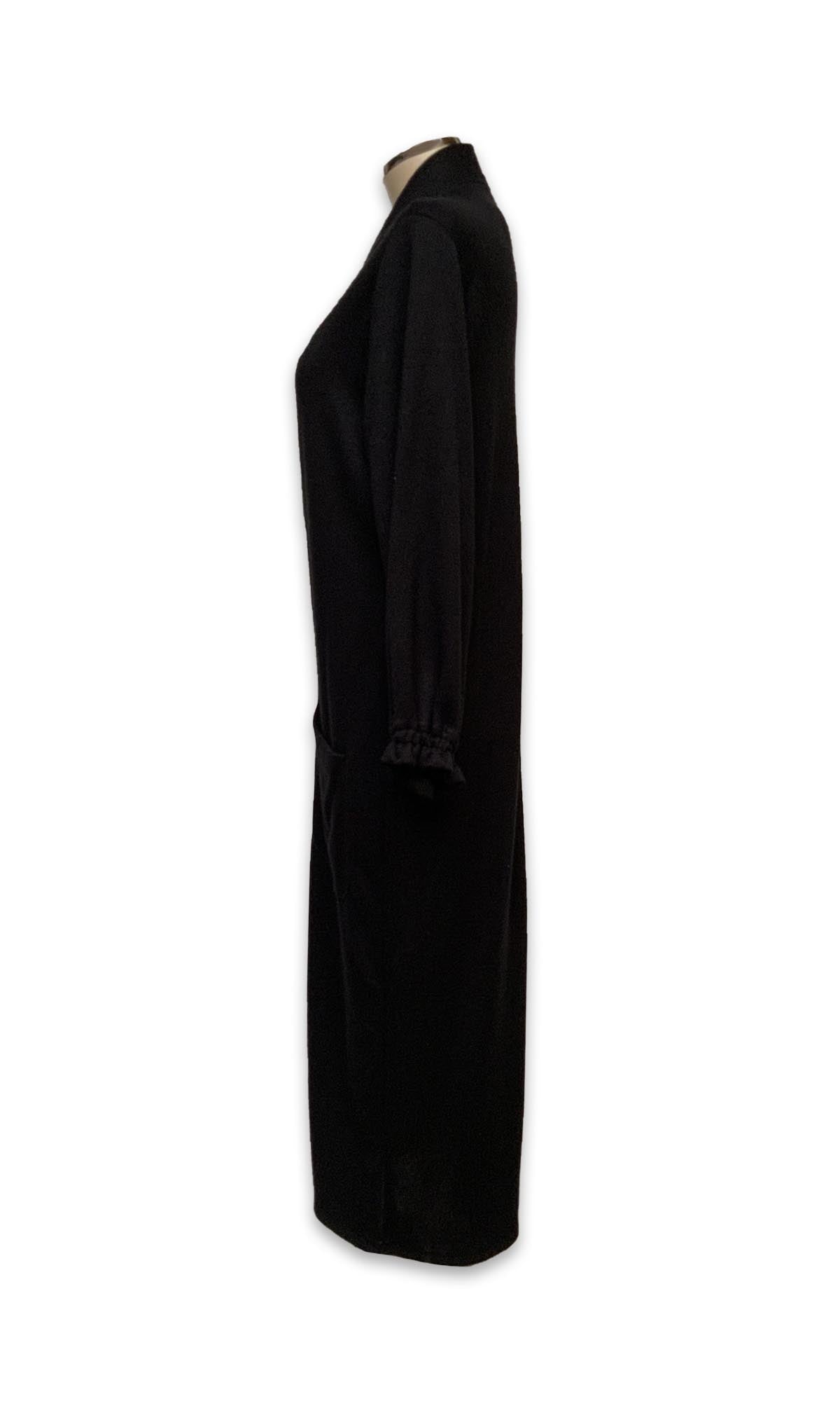 Long Luxurious Knit Cardigan – Black