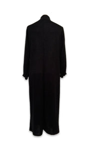Long Luxurious Knit Cardigan – Black