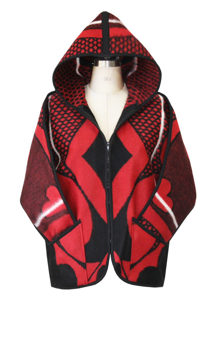 Basotho Blanket Coat – Short Red