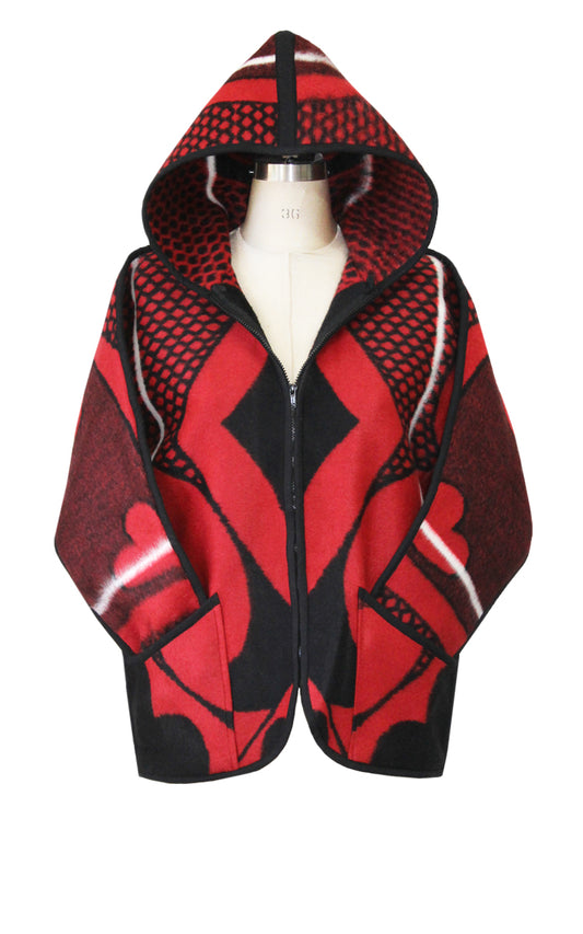 Basotho Blanket Coat – Short Red