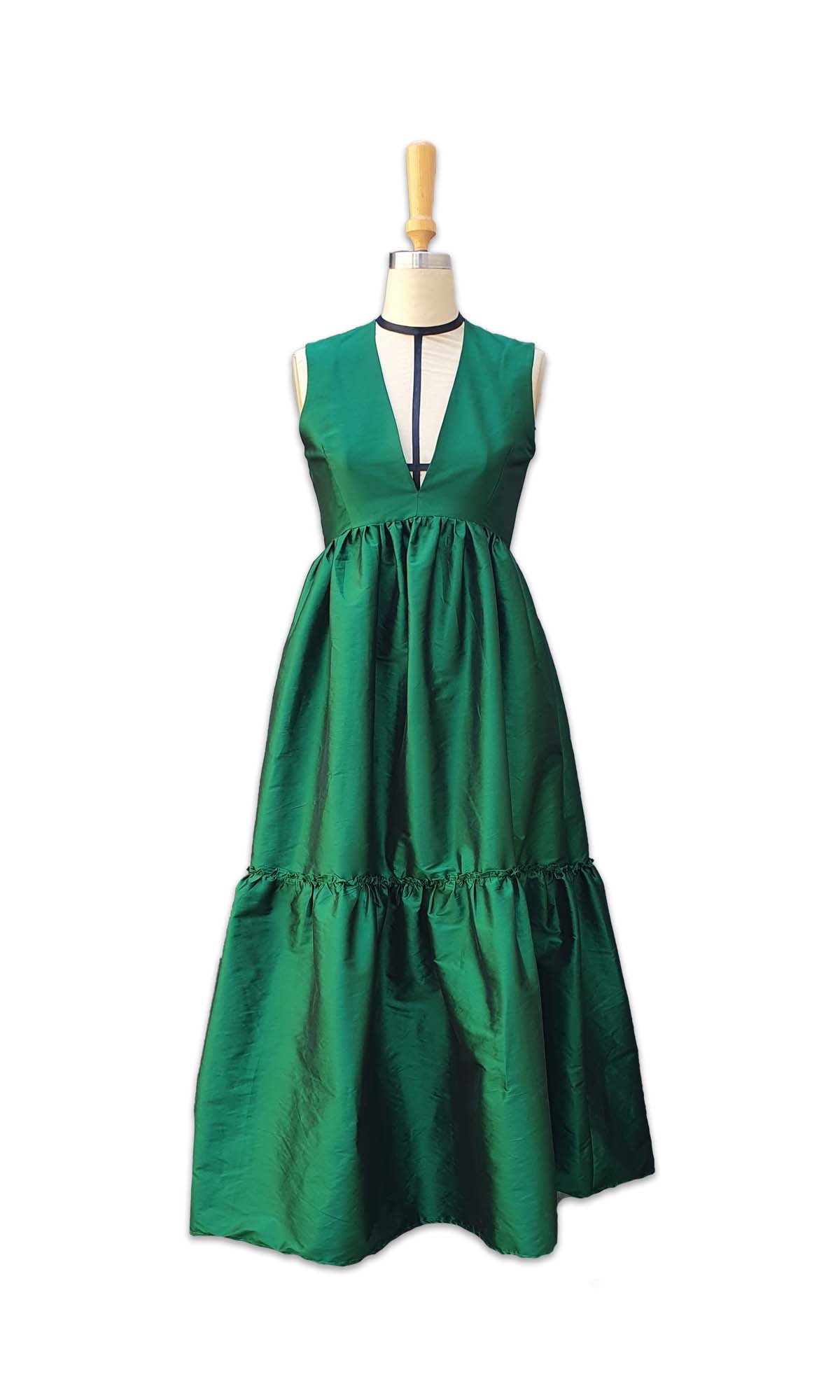 Alecia Tier Dress Long - Made to Order - Multi Colour