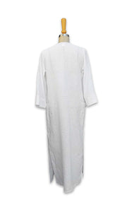 Linen Tunic Dress - White