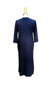 Linen Tunic Dress - Navy