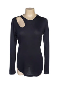 Black Peak Knit Leisure Top