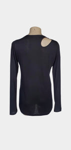 Black Peak Knit Leisure Top