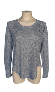 Grey Mélange Jo Knit Leisure Top Front