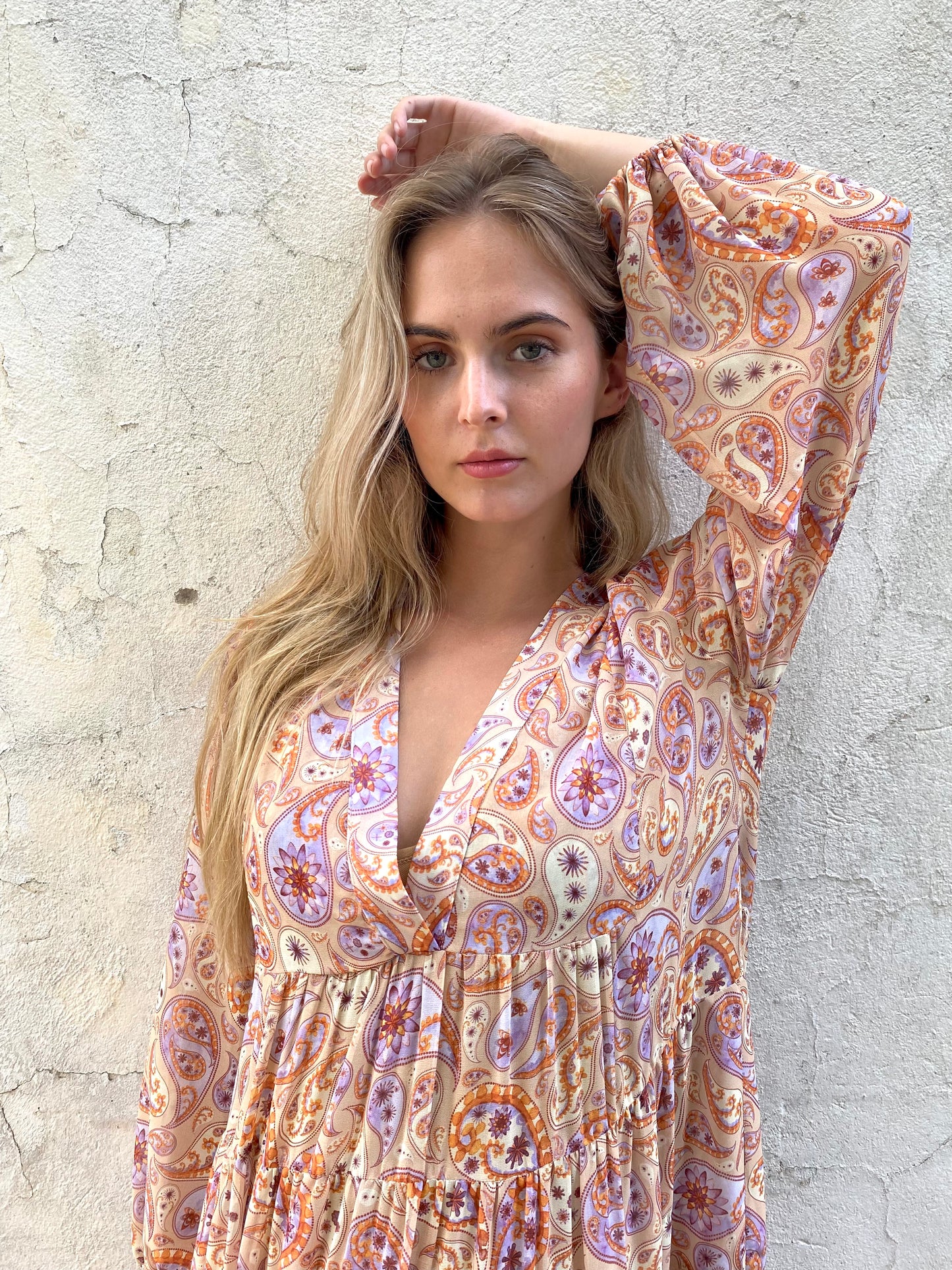 Atheni Dress Long – Pretty Paisley