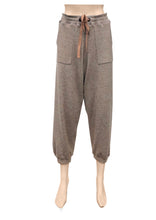 Load image into Gallery viewer, Mocha Cashmere Feel Track Pants Front
