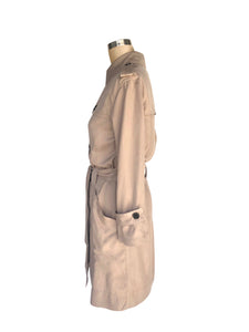 Stone Trench Coat Side